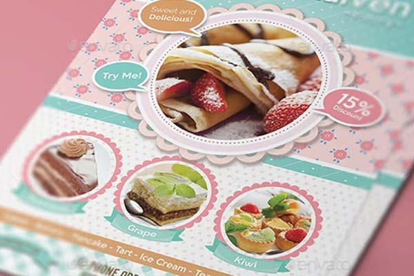 Pastry Flyer Templates – Free & Premium PSD, Ai, Word, Doc, Publisher, InDesign, Vector, EPS, PNG, TIFF Formats Download